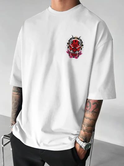 Tricou Bărbați Samurai 8 ALB