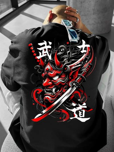 Tricou Bărbați Samurai Mask 2