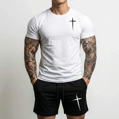 Еchipament sportiv pantaloni scurți Cross ALB