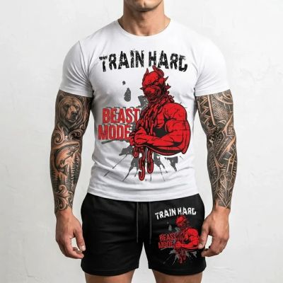 Еchipament sportiv pantaloni scurți Train Hard ALB