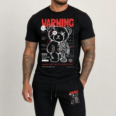 Echipă sportivă masculină (trening și tricou) – WARNING