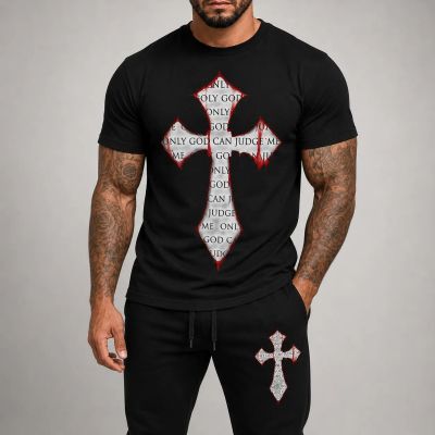 Echipă sportivă masculină (trening și tricou) – ONLY GOD CAN JUDGE ME