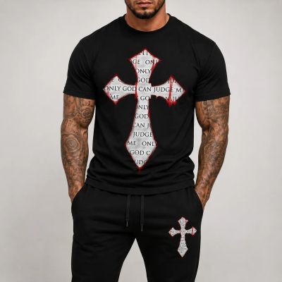 Echipă sportivă masculină (trening și tricou) – ONLY GOD CAN JUDGE ME
